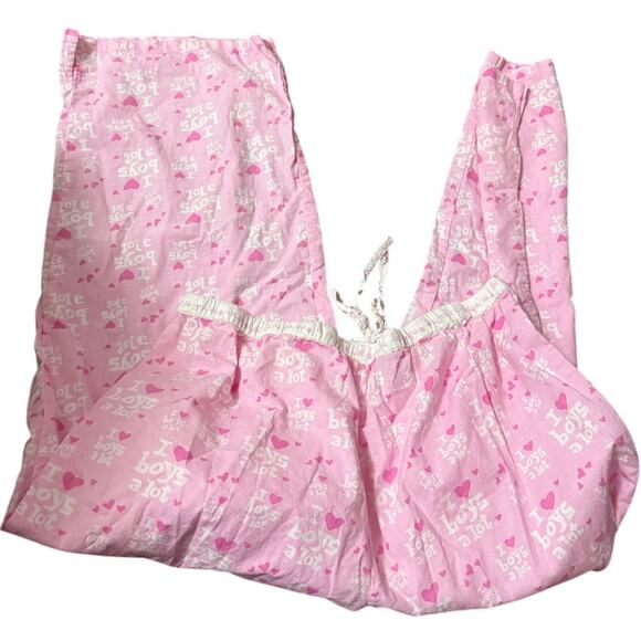 Be As You Are Fun & Funky Novelty Lounge Pants, "I Love Boys", Medium - Picture 2 of 4